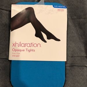 Blue opaque tights!